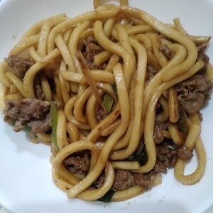 炒め油なし！焼肉屋サンな焼きうどん♪